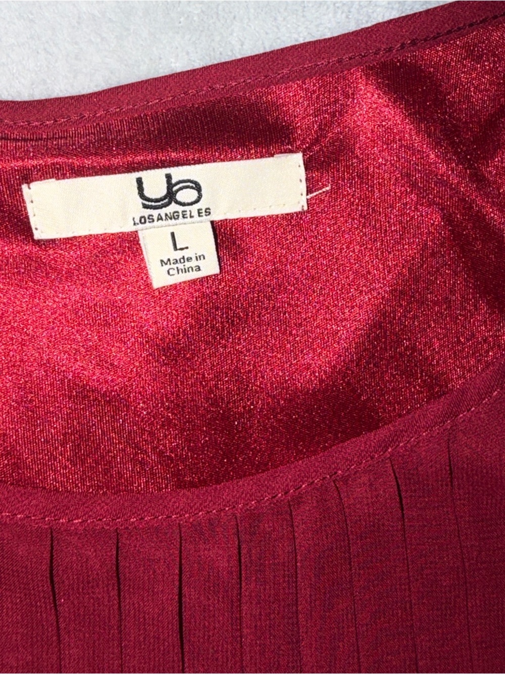 Pleated Chiffon Dress- Raspberry - Picture 3 of 6